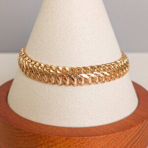 Italian 14k Gold Flexible Link Bracelet